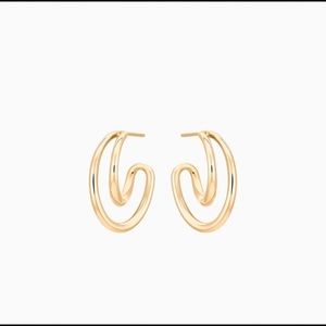 Charlotte Chesnais Mini Initial Hoop Earring